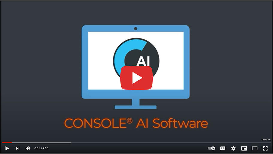 Video Demonstration of Using CONSOLE AI Configuration Software